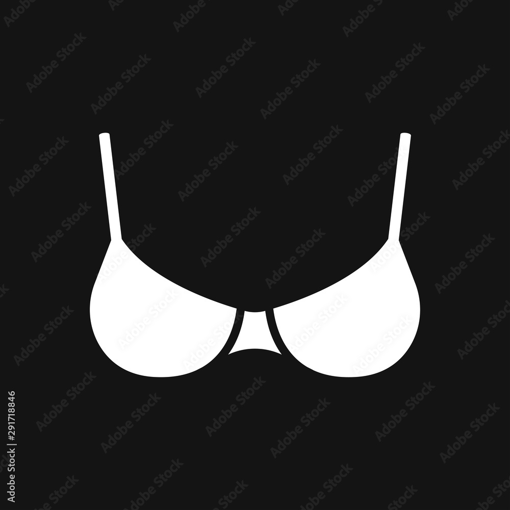 Bra, women underwear icon. Vector illustration for design. Bra, women underwear icon. Vector illustration for design.