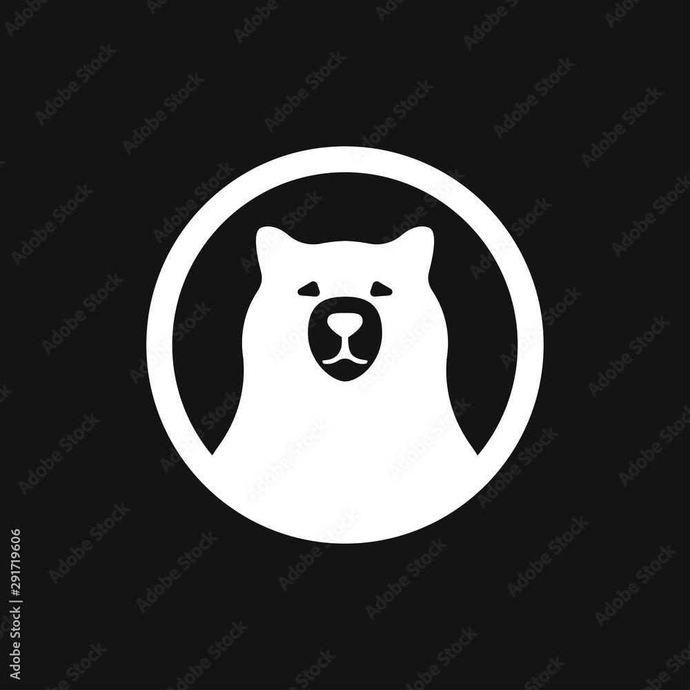 Bear icon. Vector concept illustration for design. Bear icon. Vector concept illustration for design.