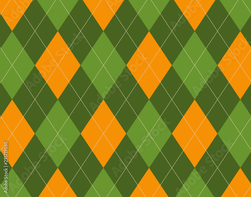 Green and Orange Fall  Argy...