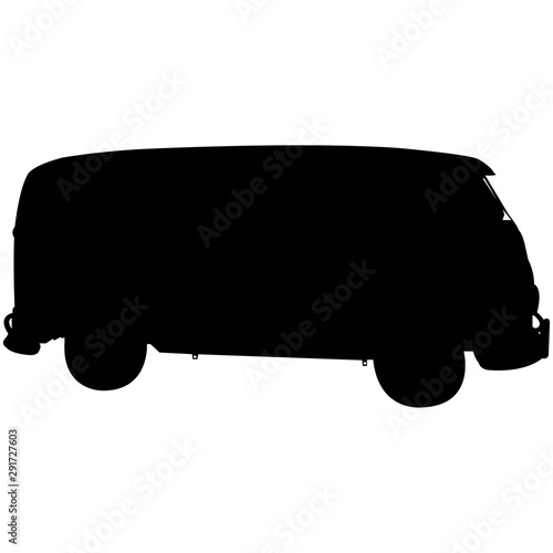 Campervan Silhouette Vector