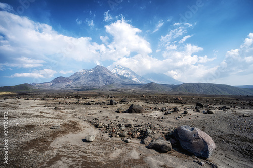 Volcanic landscape of Kamchatka Peninsula. Kamchatka Regional popular travel destinations. © filin174