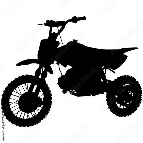 Dirt Bike Silhouette Vector