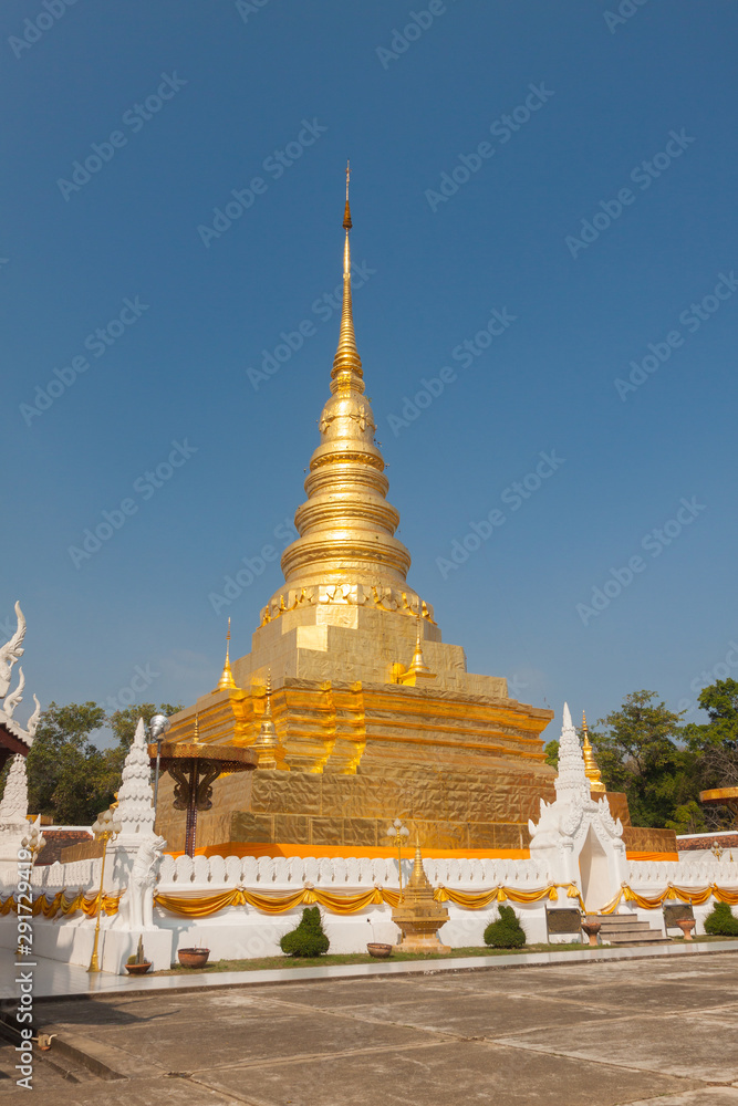 Fototapeta premium Phra That Chae Haeng Temple is a favourite destination in Nan province, Thailand