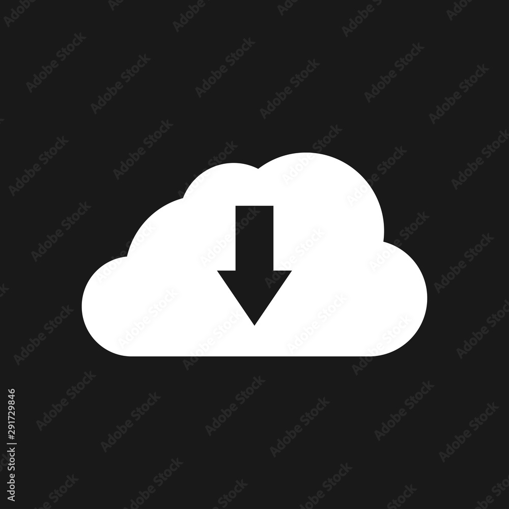 Cloud icon, outline and solid vector illustration Cloud icon, outline and solid vector illustration