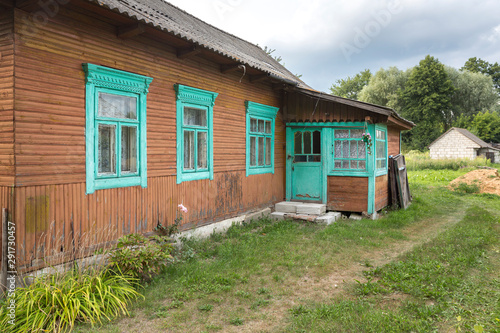 Typisches Wohnhaus in Belarus (Weißrussland)