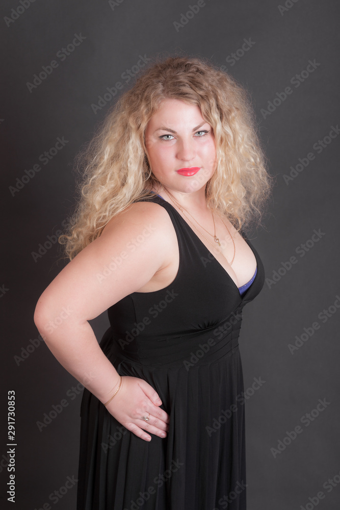 studio portrait of a blonde studio portrait of a blonde