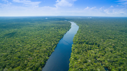 Deken met foto Kamperen Amazon river in Brazil   © prasitphoto