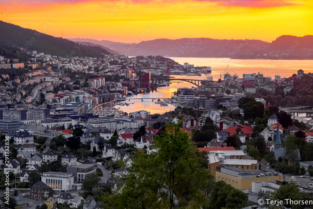 Sunset from Bergen 