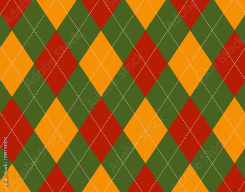 Green and Orange Fall  Argy...