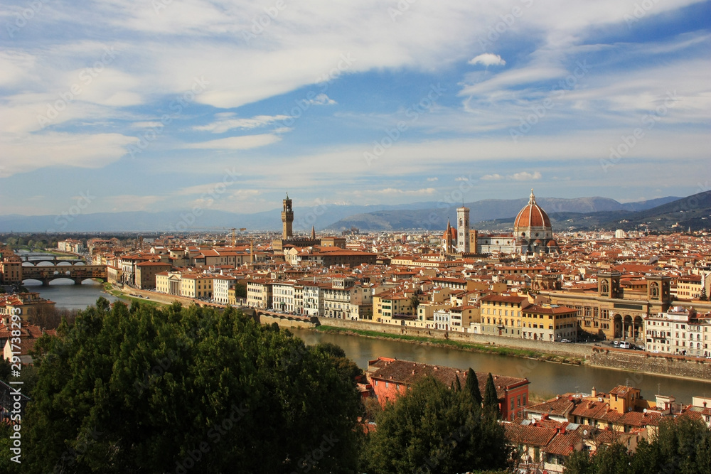 Medieval city of Florence, Italy