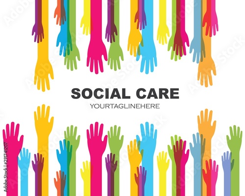 Hand care vector icon illustration design
