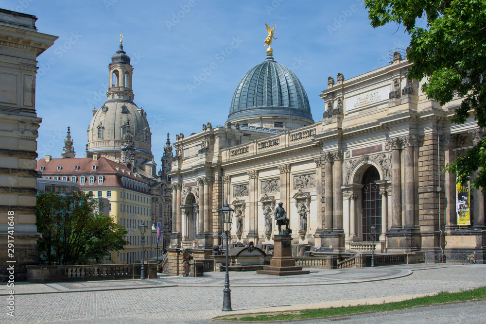 Dresden, Kunstakademie, Hochschule fur Bildende Kunste, Dresden University of Visual Arts, Glass dome,  Germany, Europe,