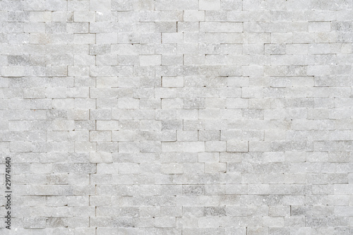 White modern decorative natural stone for inside. Panel wall small marble brick background texture  decorative pattern quartz stone mosaic. interior decoration of the room