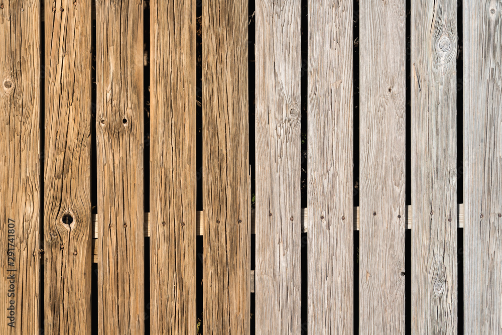 Brown wood planks background forming a pattern Brown wood planks background forming a pattern