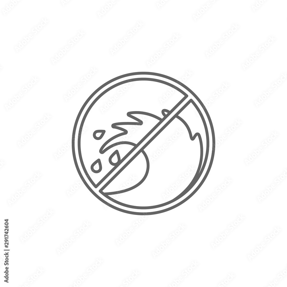 High waves sign icon. Element of swimming poll thin line icon High waves sign icon. Element of swimming poll thin line icon