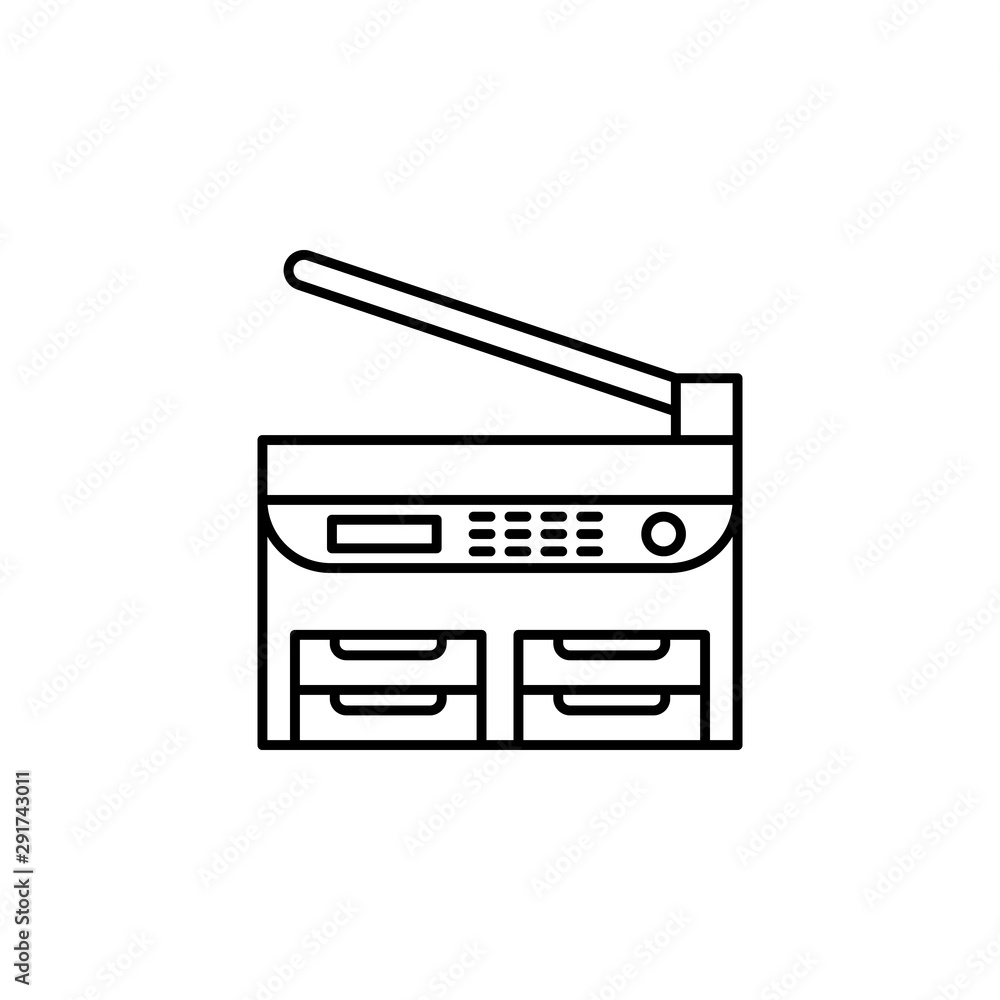 Workplace, copy machine icon. Element of workplace thin line icon Workplace, copy machine icon. Element of workplace thin line icon