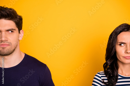 Fotografija Close-up cropped portrait of his he her she nice attractive lovely moody sullen