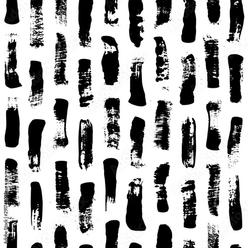 Seamless pattern with hand drawn rough lines