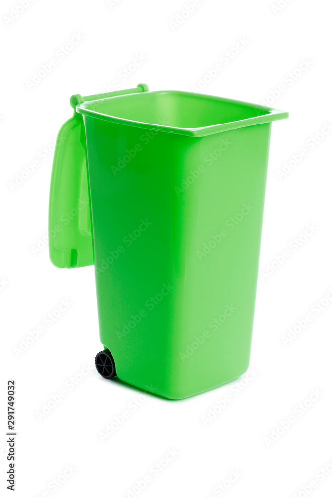 trash bin empty isolated on white background trash bin empty isolated on white background