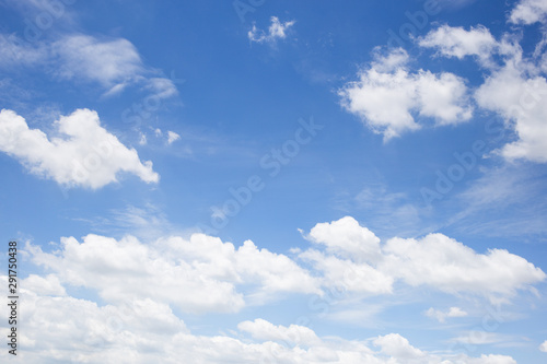 blue sky with white clouds