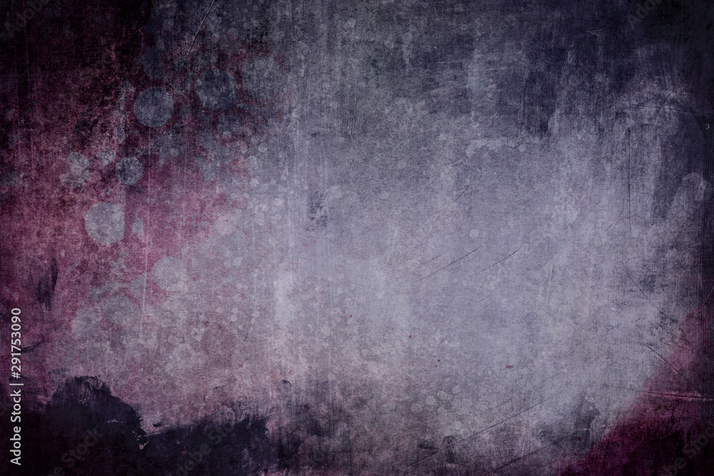 purple grungy wall background or texture