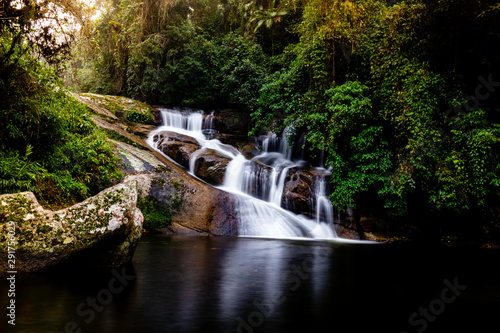 Fototapeta Naklejka Na Ścianę i Meble -  Pedra Branca Waterfall, Paraty, Rio de Janeiro, Brazil.
