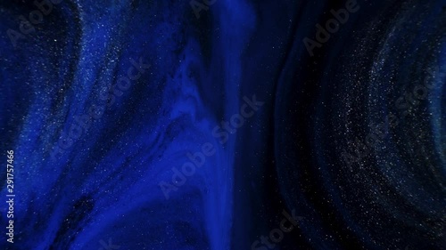 Blue moving ink, background