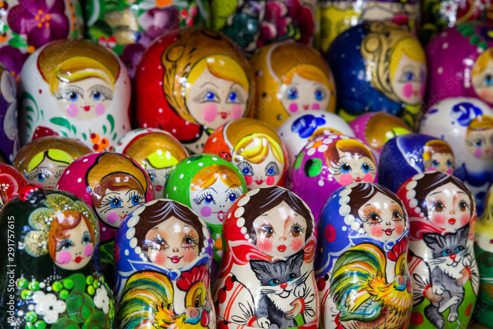 Fototapeta premium Matryoshka doll souvenirs