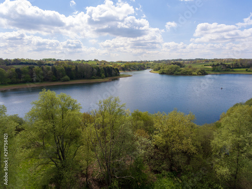 Aerial view of Bewl water reservoir © Nathaniel