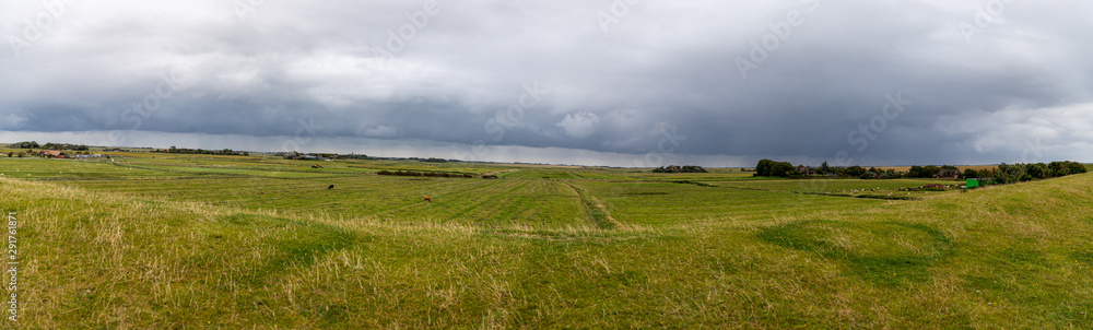 Blick nach Westerhever vom Deich Blick nach Westerhever vom Deich