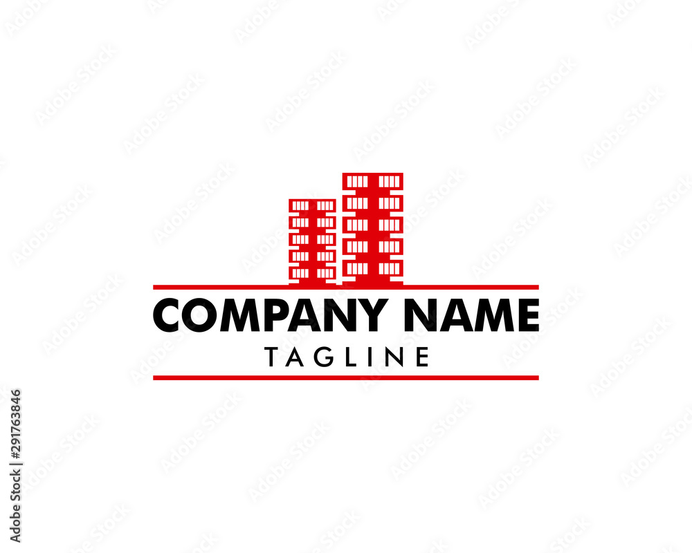 Real Estate Apartment Skyscraper Logo Vector Icon Real Estate Apartment Skyscraper Logo Vector Icon