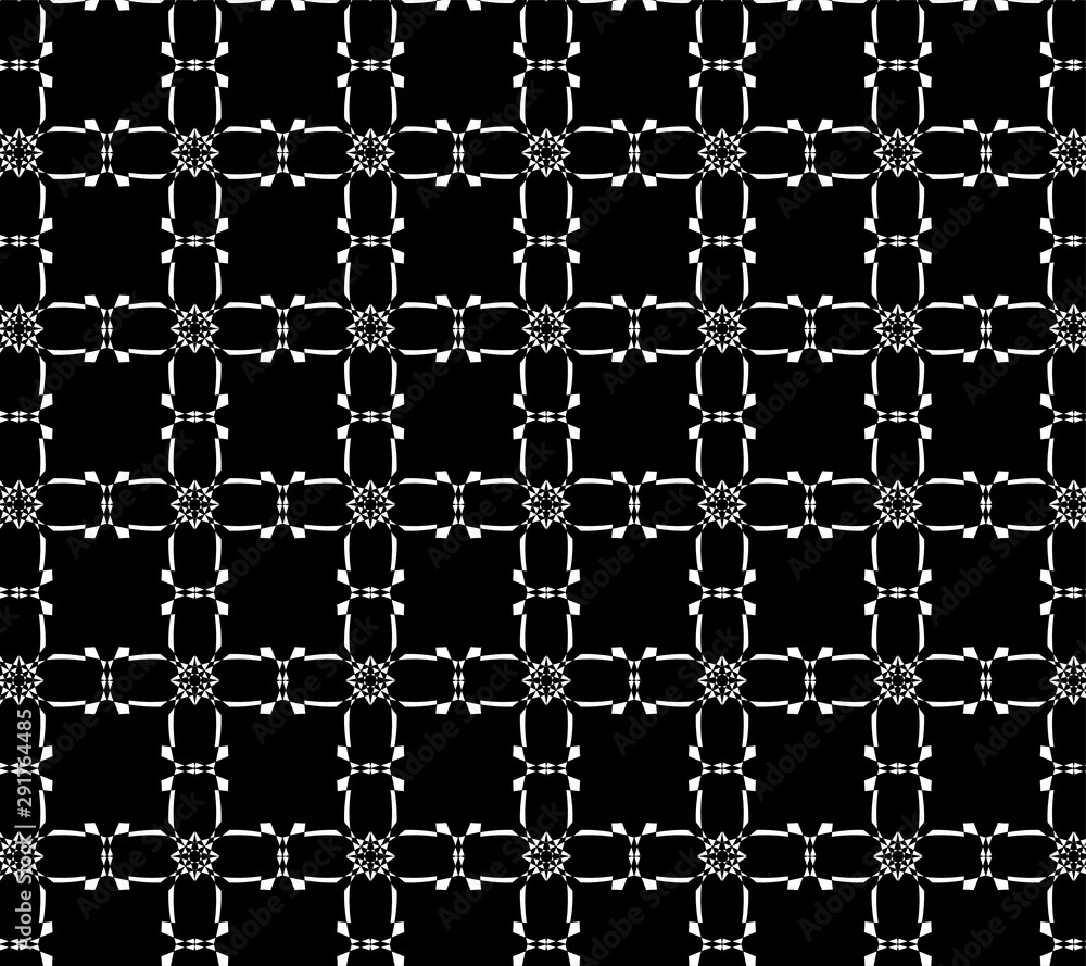 Naklejka premium Geometric shape pattern black and white design for fantasy wallpaper and background