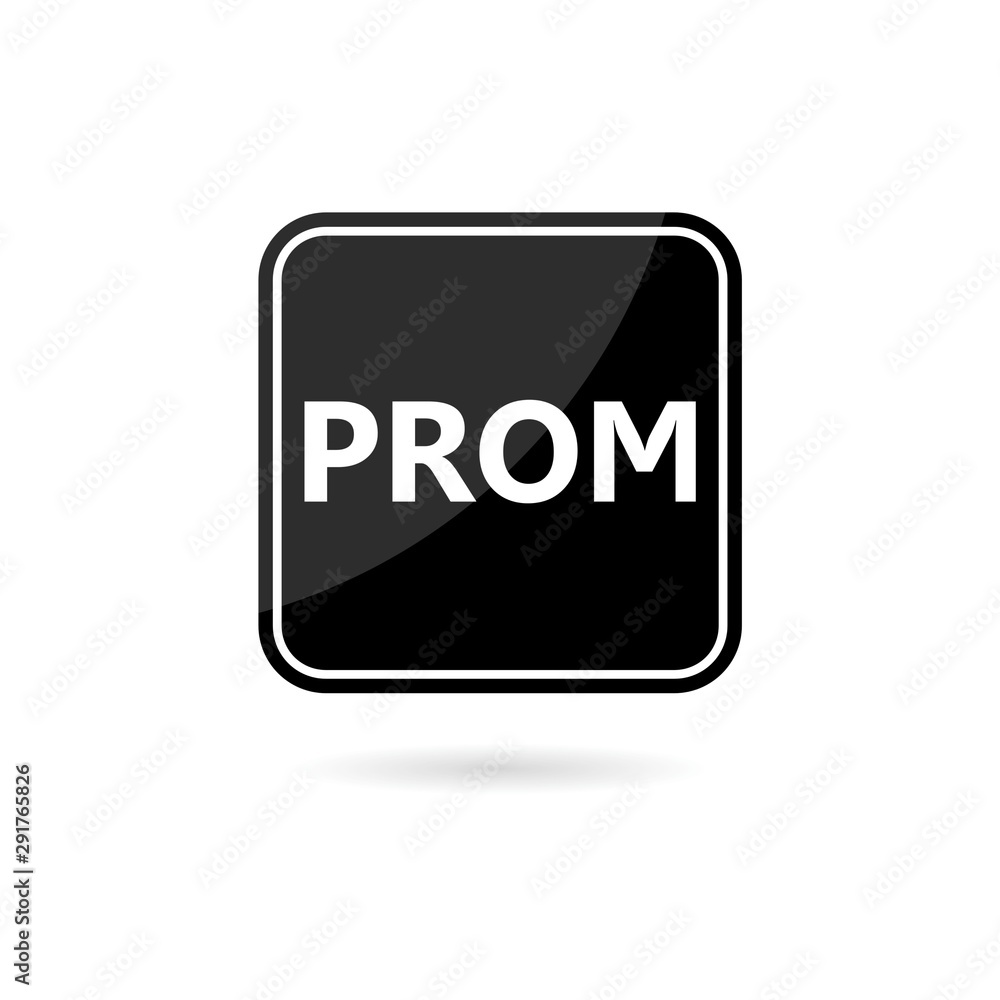 Word PROM sign isolated on white background Word PROM sign isolated on white background