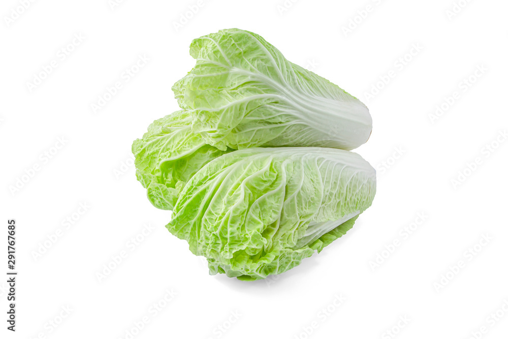 Fresh chinese cabbage isolated on white background Fresh chinese cabbage isolated on white background