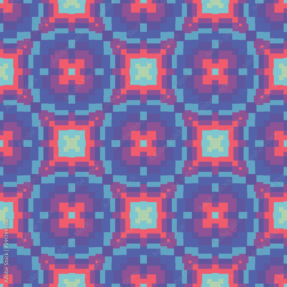 Fototapeta premium Abstract geometric background. Seamless pattern design. Vector illustration.