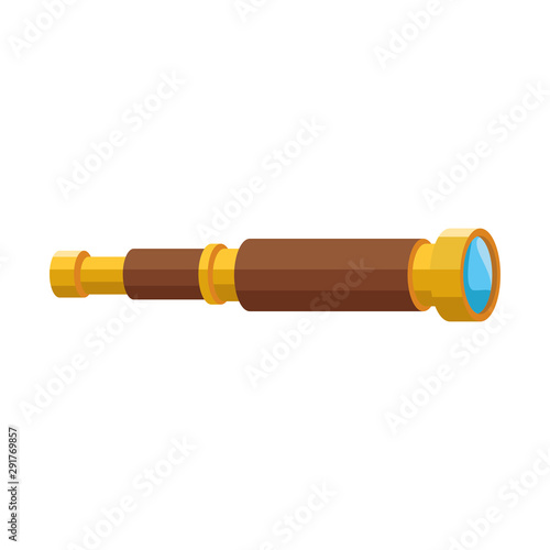 telescope marine navigation retro icon