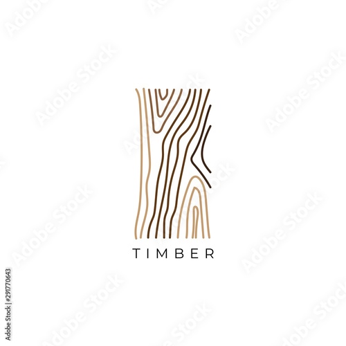 wood grain logo design concept