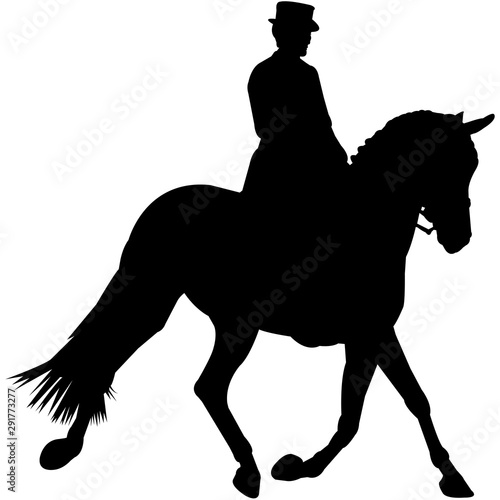 Dressage Silhouette Vector