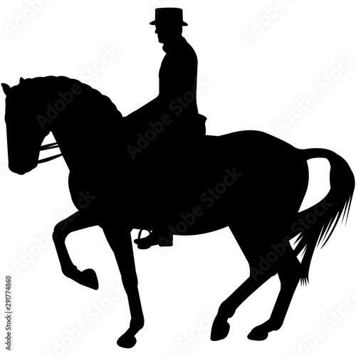 Dressage Silhouette Vector