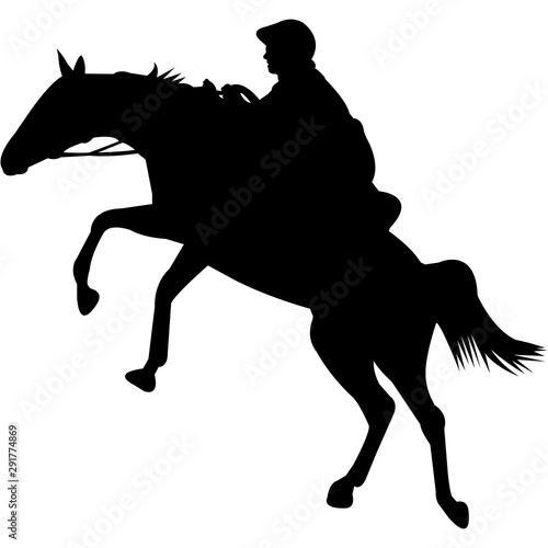 Endurance Riding  Silhouette Vector