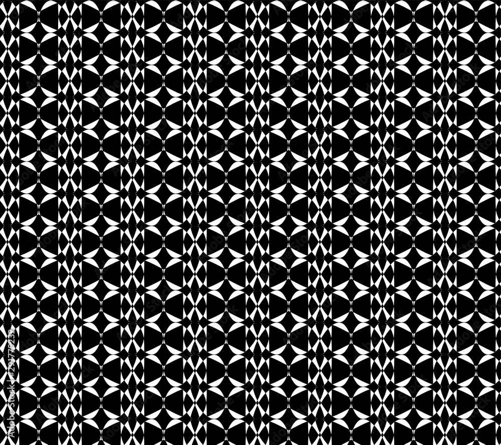 Geometric shape pattern black and white design for fantasy wallpaper and background