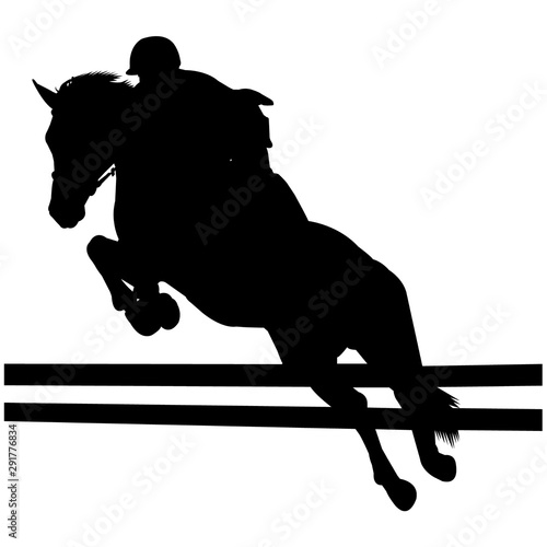 Show Jumping Silhouette Vector