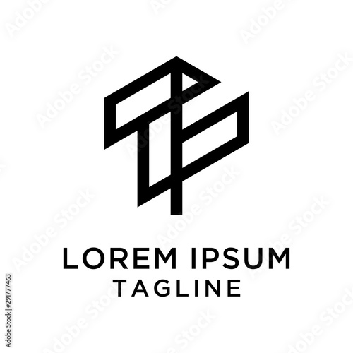 initial letter logo TC, CT logo template