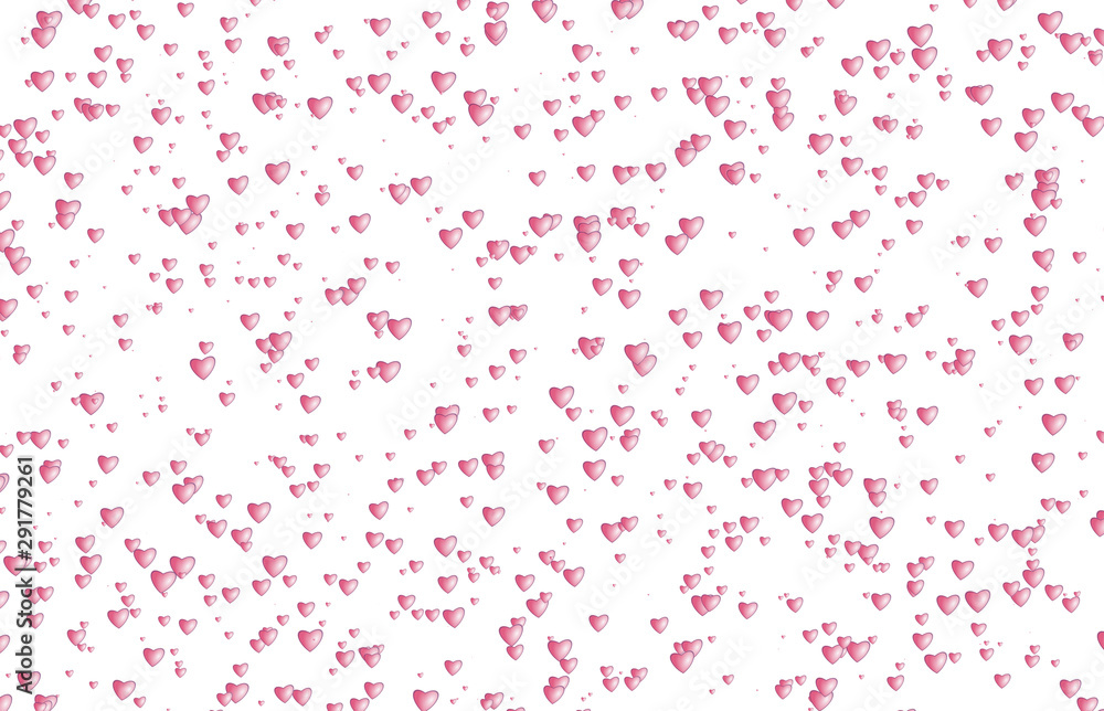 colored love hearts graphic decor 