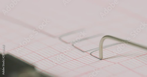 Wallpaper Mural A macro of the activity of an obsolete type or old fashion lie detector machine in use. Torontodigital.ca