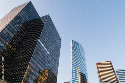 La Defense Business Towers  Financial District  Paris  France.