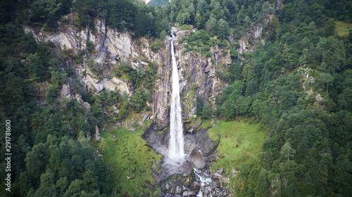Most beautiful Waterfall in Switzerland Aerial
