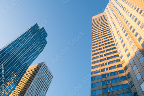 La Defense Business Towers, Financial District, Paris, France.