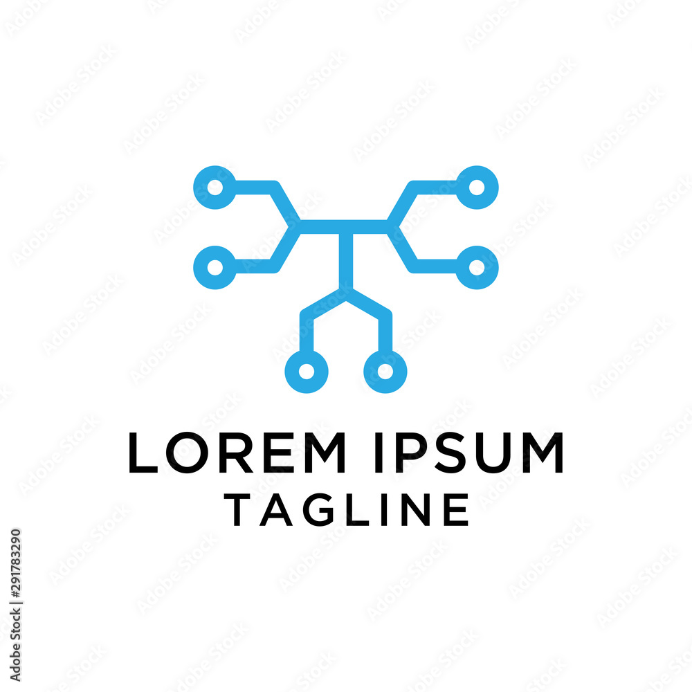 initial letter logo T Tech logo template initial letter logo T Tech logo template
