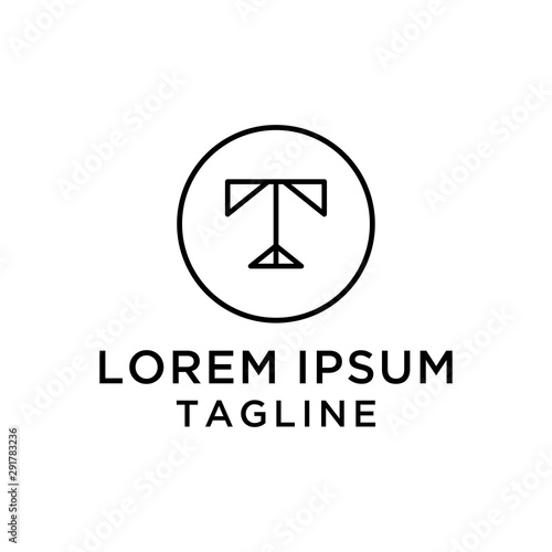 Free Download initial letter logo T logo template - GFXLoad